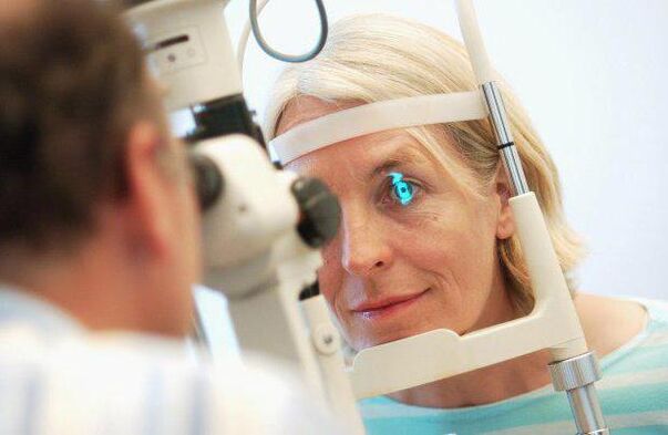 Studie van de fundus voor diabetes